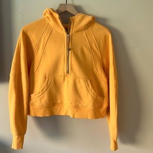 Lululemon Scuba Oversized Half Zip Hoodie size: XS/S. Mango Dream. Like new
